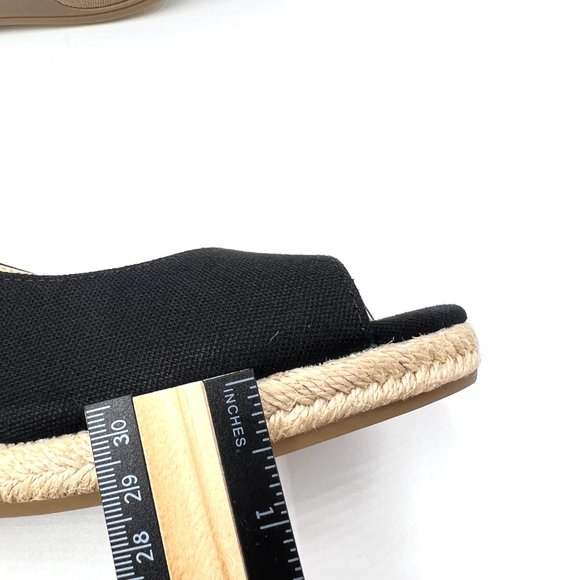 Bandolino Womens Size 8.5 Nuri Black‎ Canvas Espadrilles Wedges Shoes - Picture 14 of 15